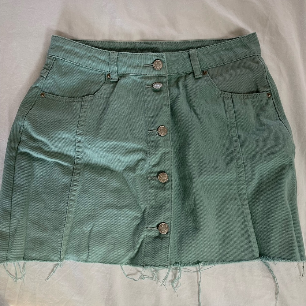 Green Mini Skirt - Never Worn